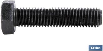 cofan Din-933 C-12.9 M-24 X 50 N Caja 5 Unid., Tornillo Cabeza Hexagonal Din-933, Rosca Total, Clase 12,9, Acabado Negro - Cofan