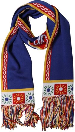 Dolce & Gabbana Sjaal Sjaal - unisex - Wintersjaals - Blauw - ONE Size - Wol - Accessoires