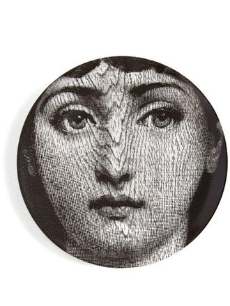 Fornasetti Piatto da parete Tema e Variazioni n.90 - Bianco
