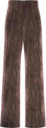 Marella Emmcrisma - Dames - Wijde Broeken - Bruin - L - Polyester - Broeken