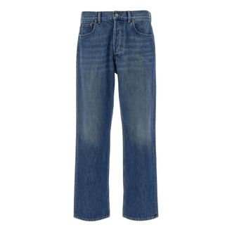 Valentino Denim Trousers - male - Valentino - Straight Fit Jeans - Blue - W31 - Jeans