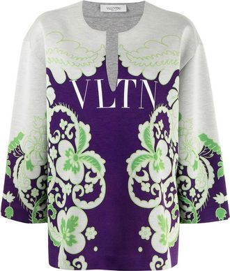 Valentino Garavani Vltn Floral-Print Sweatshirt