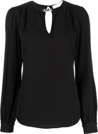 Michael Kors Versierde Blouse - Dames - Blouses - Zwart - S - Overhemden