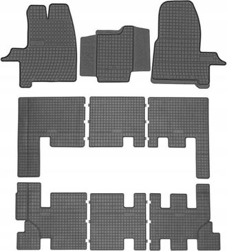 OEM Alfombras De Goma Ford Transit Custom 2012-2022 8/9 Plazas Et