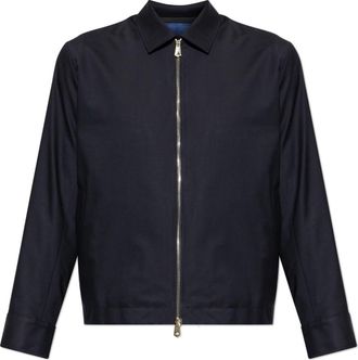 Paul Smith Wool Jacket - Heren - Zomerjassen - Blauw - XL - Wol - Jassen