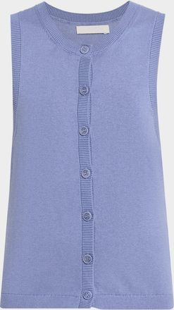 Sablyn Mia Button-Front Knit Tank Top