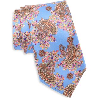 Robert Graham Paisley Floral Silk Tie in Blue at Nordstrom Rack