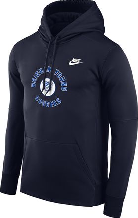 Nike BYU Cougars Nike Mens Football Therma-FIT College Hoodie in Blue | M41563P400BGYU-NVY