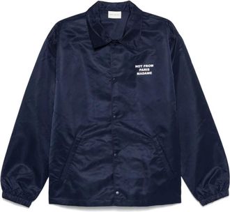 Dr&ocirc;le de Monsieur Blauw waterafstotend gilet met drukknoopsluiting - Heren - Zomerjassen - Blauw - XL - Jassen