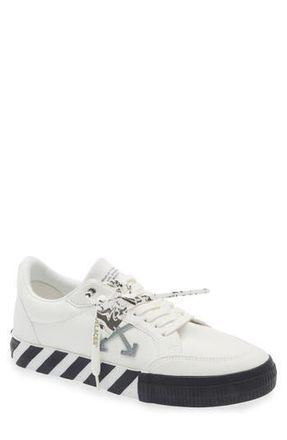 Off-white Vulcanized Low Top Sneaker in White Green at Nordstrom Rack, Size 10Us / 43Eu