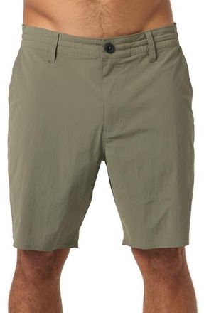 O'Neill TRVLR Halfback Performance Hybrid Shorts in Dark Olive at Nordstrom, Size Small