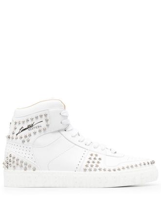 Philipp Plein Stars high-top sneakers - Wit