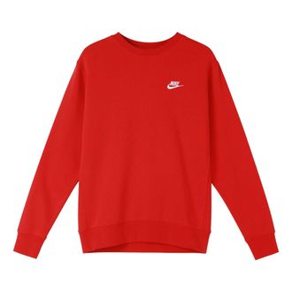 Nike Sportswear Casual Sports Round Neck Pullover Red Orange BV2663-657