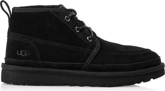 UGG Heren leren sneakers - Heren - Veterlaarzen - Zwart - 44 EU - Wol - Schoenen