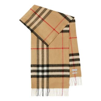 Burberry Check Cashmere Muffler Beige 8076576