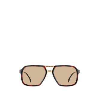 Carrera Sunglasses, male, Brown, Size: 59 MM Victory C 27 Square Double Bridge Sunglasses