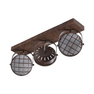 Lindby Foco de Metal Marr&oacute;n