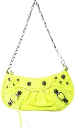 Balenciaga Pre-owned Mini Bags, female, Yellow, Size: ONE SIZE Pre-owned Vintage Mini Bag