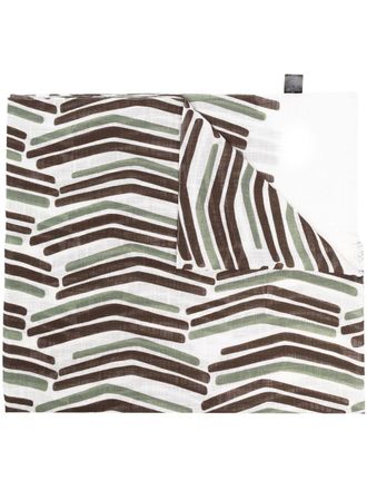 Barba Sciarpa con stampa - Marrone