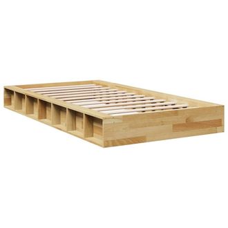 Berkfield Home Beautiful Bed Frame without Mattress 90x200 cm Solid Wood Oak in Brown