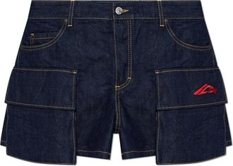 Dsquared2 Korte Broeken, Dames, Blauw, S, Katoen, Jeans tuinbroek