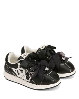 Naked Wolfe Expense Leather Sneaker in Black at Nordstrom, Size 8
