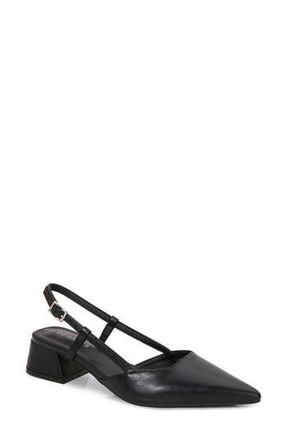 Berness Vieda Pointed Toe Slingback Pump in Black at Nordstrom Rack, Size 10