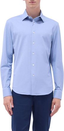 Bugatchi James OoohCotton Button-Up Shirt in Classic Blue at Nordstrom, Size Xxx-Large