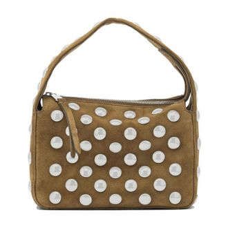 Khaite Tassen, Dames, Bruin, ONE Size, Leer, Elena Handtas