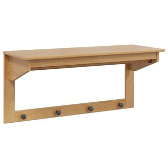 vidaXL Perchero Hill Marr&oacute;n Miel 90 X 35 X 41.5 Cm Pino Macizo Vidaxl