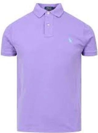 Polo Ralph Lauren Paarse Cactus Polo Shirt - Heren - Polos - Paars - 2XL - Katoen - Tops