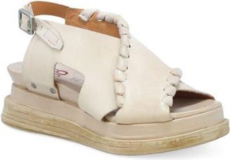 A.S.98 Lumi Platform Sandal in Bone at Nordstrom, Size 10.5-11Us