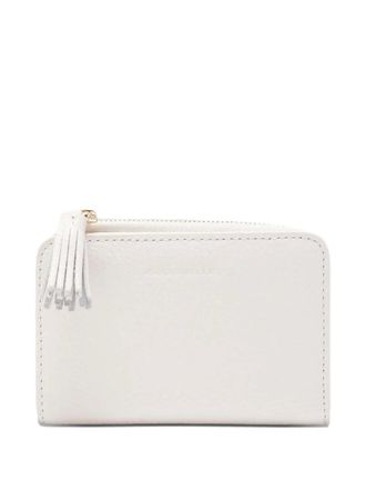 Coccinelle tassel zip wallet - White