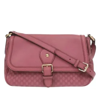 Gucci Pre-owned Cross Body Bags, female, Pink, Size: ONE SIZE Pre-owned Vintage Crossbody Bag