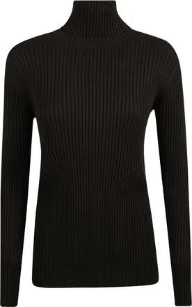 P.A.R.O.S.H. Rilla High Ribbed Viscose Turtleneck Sweater