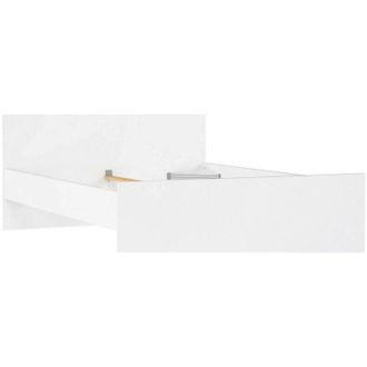 Dmora Dmora - Letto piazza e mezza Geraldine, Sommier per camera da letto, Giroletto per stanza, Struttura porta materasso, 197x146 h80 cm, Rovere