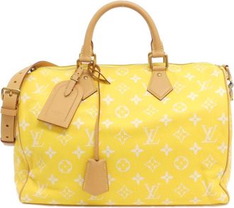 Louis Vuitton Jaune Leather Boston Bag (Pre-Owned)