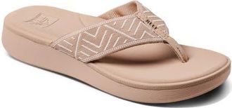 Reef Cushion Cloud Platform Flip Flop in Oasis Geo at Nordstrom, Size 11