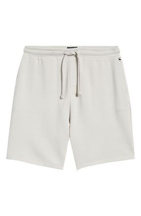 BOSS Ribbed Pajama Shorts in Open Grey at Nordstrom, Size Xx-Large