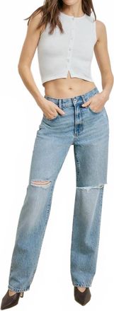 Favorite Daughter Tommy Low Slung Straight Jeans In Flint