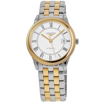 Longines Flagship Automatic White Roman Dial Two ToneWomens Watch