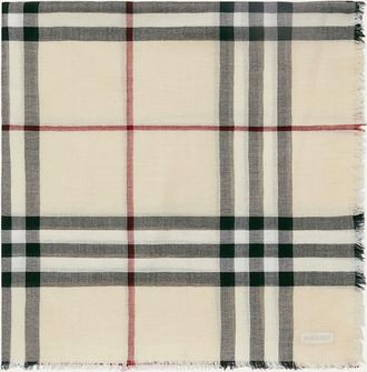 Burberry Giant Check Wool Scarf