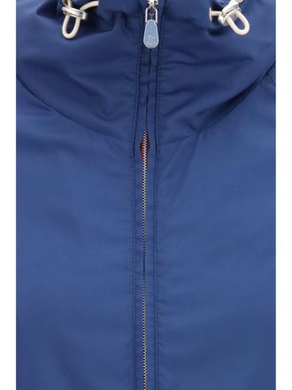 Brunello Cucinelli Mens Zip-Up Jacket Royal Polyester
