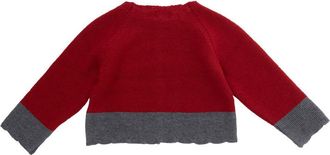 Nan&aacute;n Wool and Cashmere Blend Cardigan - Red