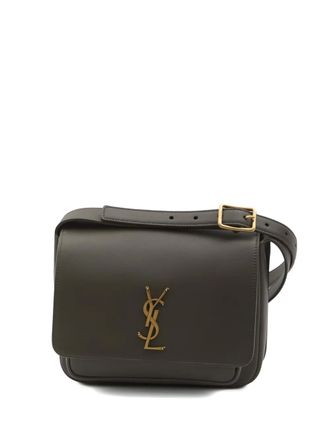 Saint Laurent Niki saddle bag - women - Calf Leather - OS - Green