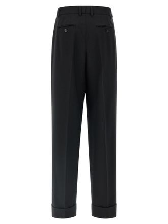 Dolce & Gabbana Virgin Wool Trousers - Black