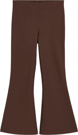 By Malene Birger Brown Stretch Nylon Flared Pants