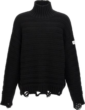Maison Margiela Destroyed Ribbed Sweater