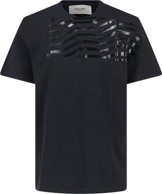 Golden Goose Textured T-Shirt - Black