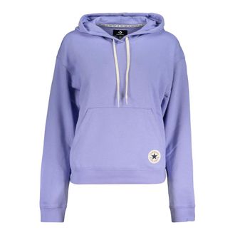 Converse Long-Sleeved Hooded Sweatshirt - female - Converse - Hoodies - Purple - S - Sweatshirts & Hoodies